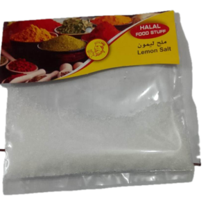 Halal food stuff Lemon Salt